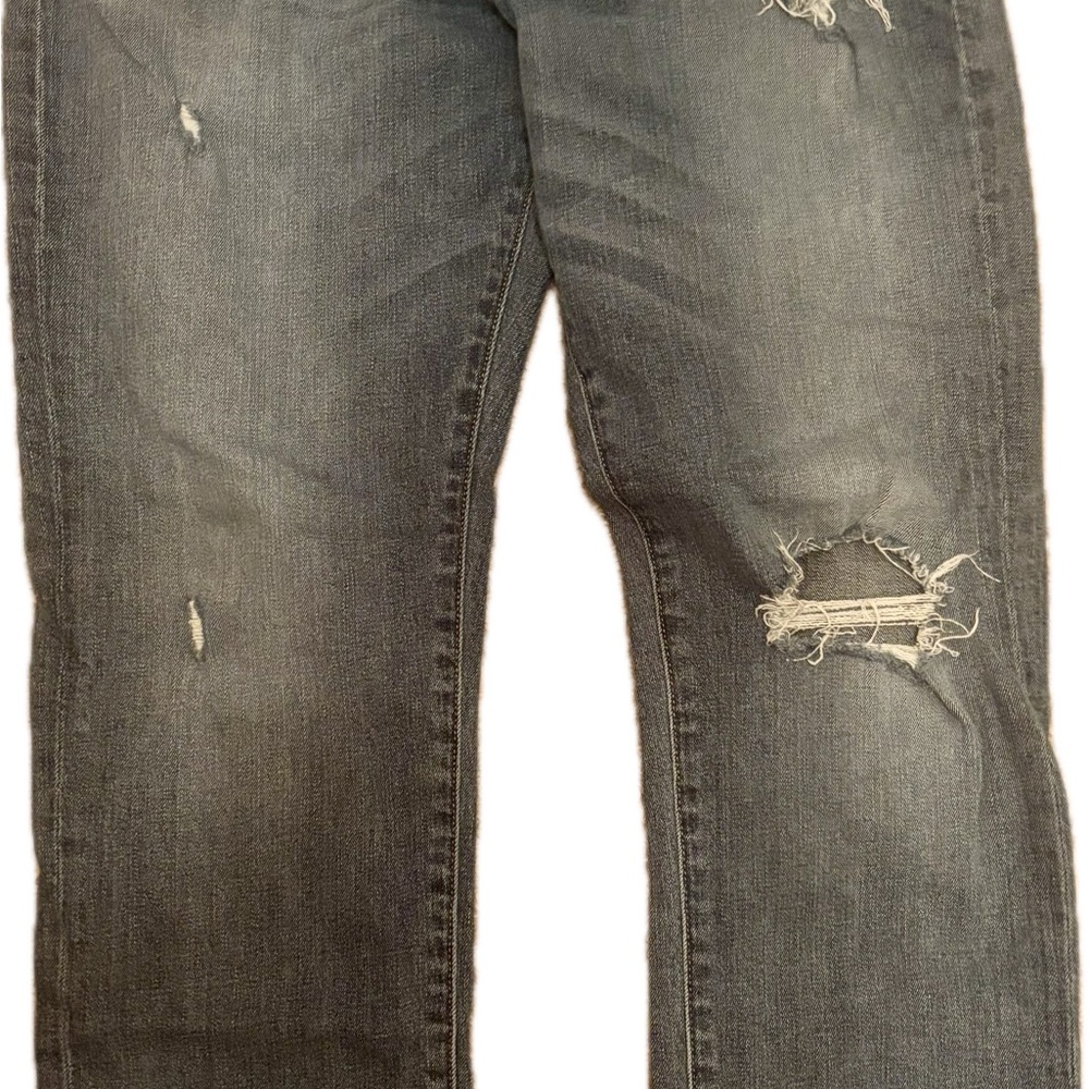 Lucky Brand Men's Relaxed Distressed Black Jeans